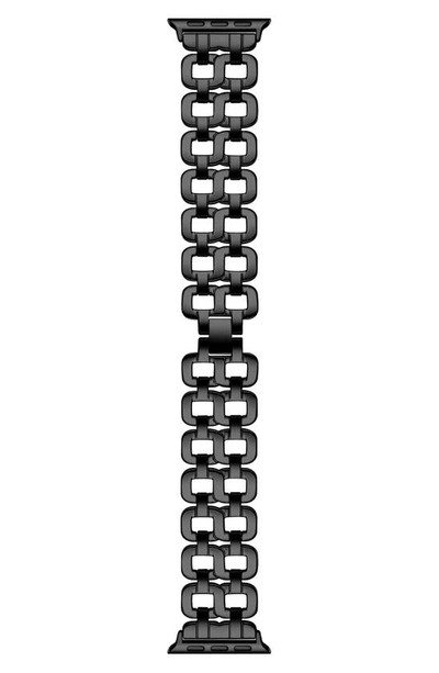 Shop The Posh Tech Stainless Steel 22mm Apple Watch® Bracelet Watchband In Black