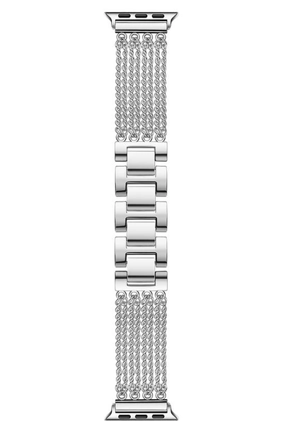 Shop The Posh Tech Resin Detail 23mm Apple Watch® Bracelet Watchband In Silver