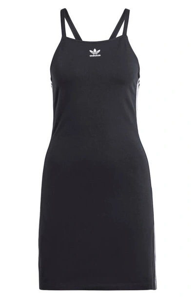 Adidas Originals 3-stripes Lifestyle Minidress In Black
