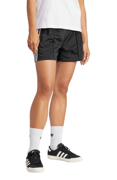 Shop Adidas Originals Firebird Recycled Polyester Shorts In Black