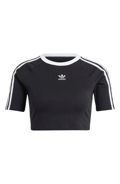 Adidas Originals 3-stripes Baby T-shirt In Black
