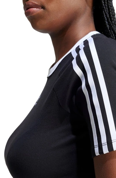 Adidas Originals 3-stripes Baby T-shirt In Black
