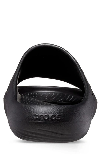 Shop Crocs Mellow Recovery Waterproof Slide Sandal In Black