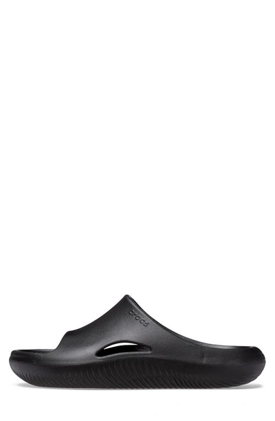 Crocs Mellow Recovery Waterproof Slide Sandal In Black