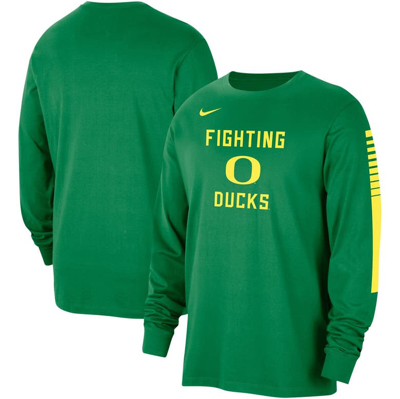 Shop Nike Green Oregon Ducks Slam Dunk Long Sleeve T-shirt