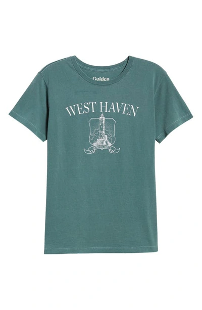 Shop Golden Hour West Haven Lighthouse Graphic T-shirt In Washed Ponderosa Pine