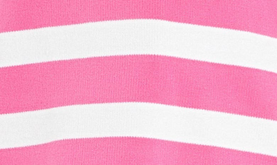 English Factory Stripe Turtleneck Sweater In Pink/ White