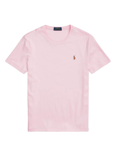 Shop Polo Ralph Lauren Men's Pima Cotton T-shirt In Carmel Pink