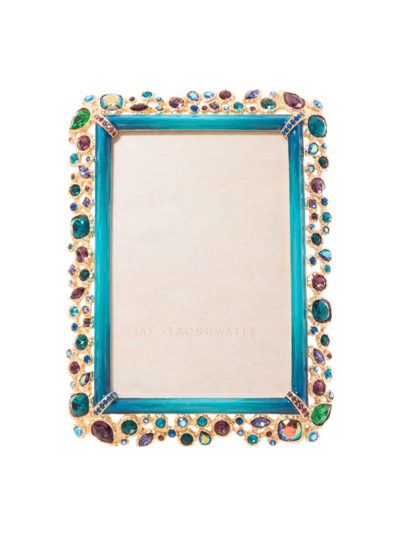 Shop Jay Strongwater Emery Bejeweled Peacock Frame