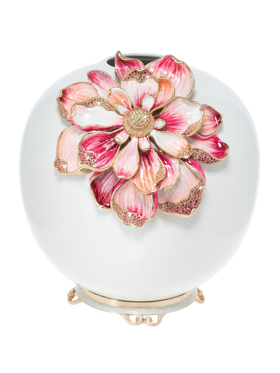 Shop Jay Strongwater Magnolia Vase In Flora