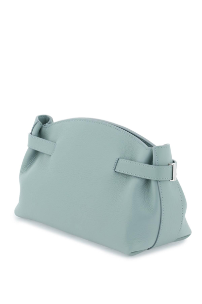 Shop Ferragamo Small Hug Pouch With Removable Strap In Green,light Blue