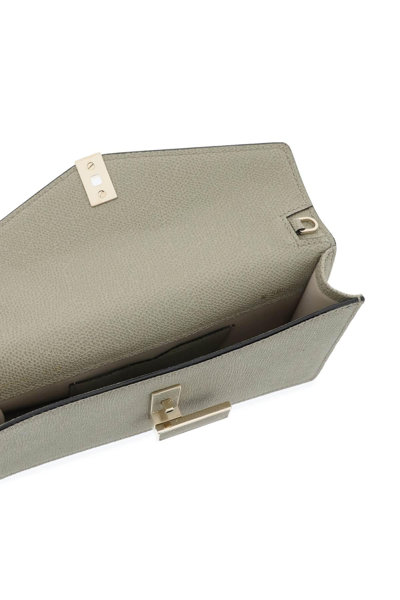 Shop Valextra Iside Clutch In Khaki