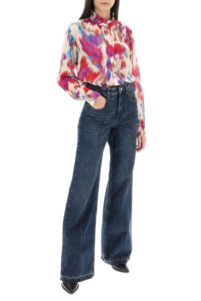 Isabel Marant Étoile Isabel Marant Etoile Gamble Shirt With Shaded Motif In Multicolor