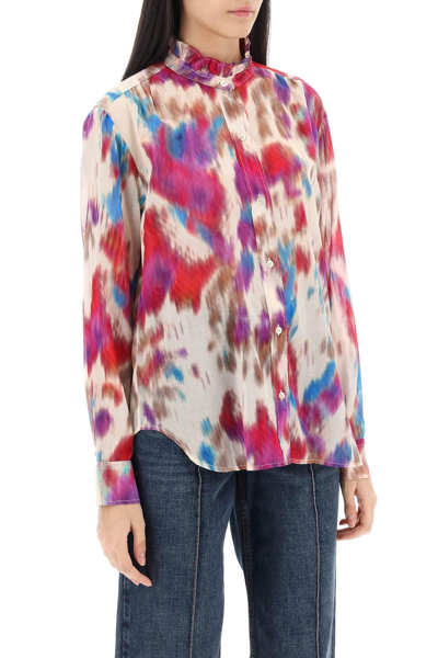 Shop Marant Etoile Gamble Shirt With Shaded Motif In Multicolor