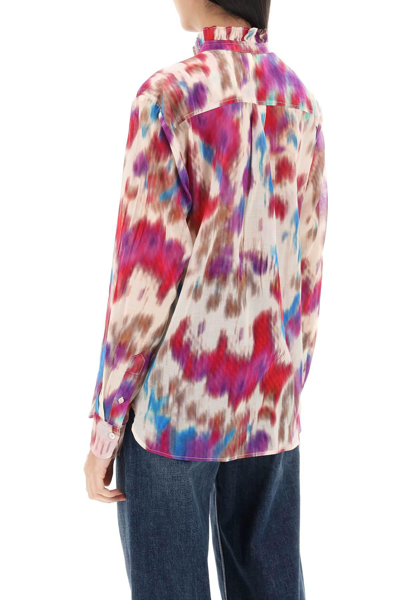 Shop Marant Etoile Gamble Shirt With Shaded Motif In Multicolor