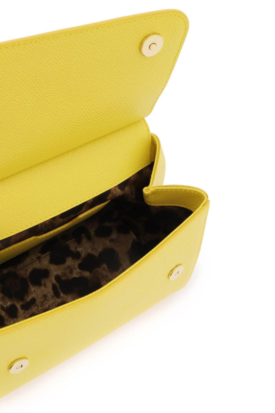 Shop Dolce & Gabbana Small 'sicily' Bag In Yellow