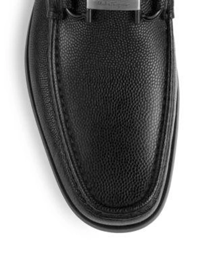 Shop Ferragamo Regal Slip-on Loafers In Black