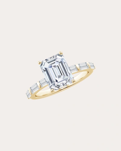 Shop Natori Women's Emerald-cut Diamond Solitaire Ring In Gold