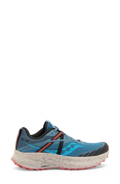 Shop Saucony Ride 15 Tr Trail Running Shoe In Mist/ Ember