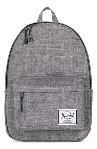 Shop Herschel Supply Co Classic X-large Backpack In Raven Crosshatch