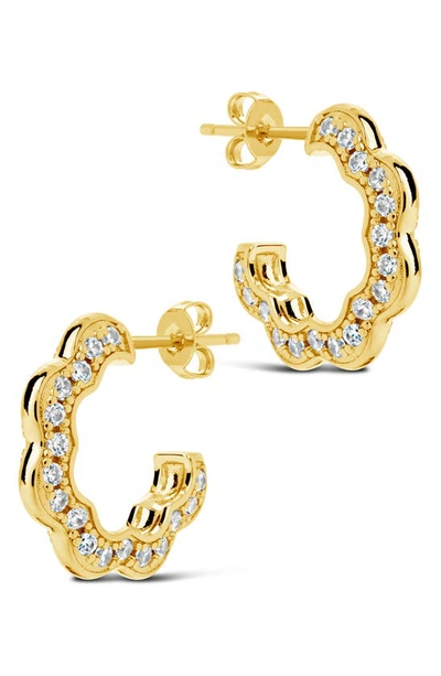 Sterling Forever Marisole Hoop Earrings In Gold