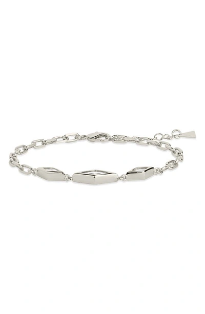 Sterling Forever Lissie Station Bracelet In Silver