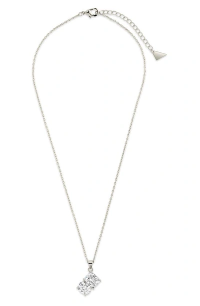 Sterling Forever Marla Pendant Necklace In Silver