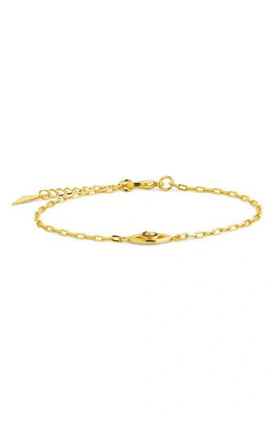 Sterling Forever Leidy Evil Eye Bracelet In Gold