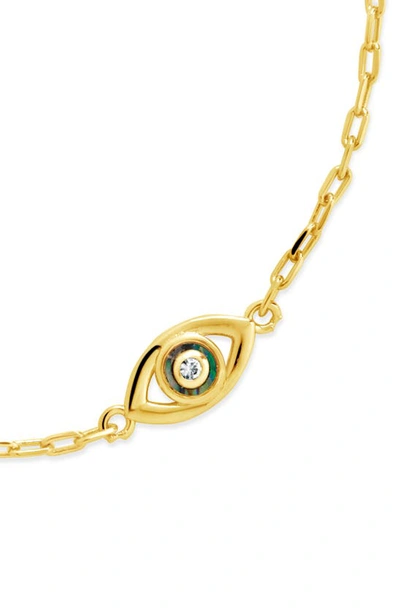 Sterling Forever Leidy Evil Eye Bracelet In Gold