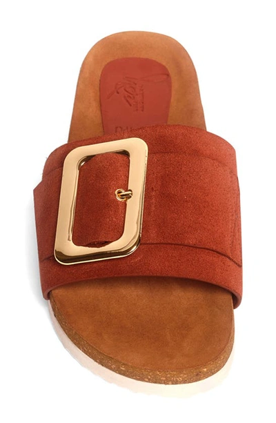 Anthony Veer Clare Slide Sandal In Ginger Biscuit