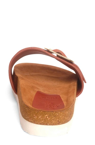 Anthony Veer Clare Slide Sandal In Ginger Biscuit