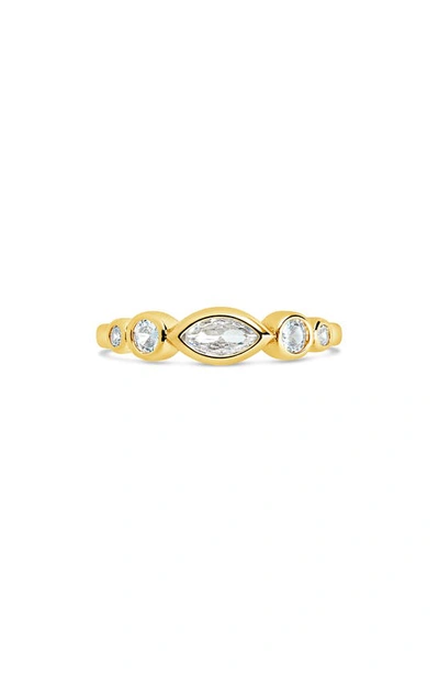 Shop Sterling Forever Mylena Ring In Gold