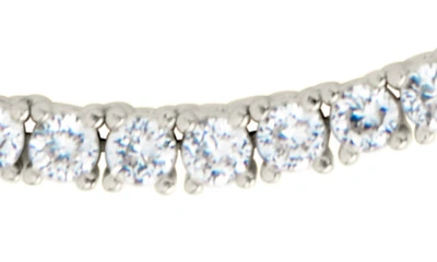 Sterling Forever Cubic Zirconia Tennis Necklace In Silver