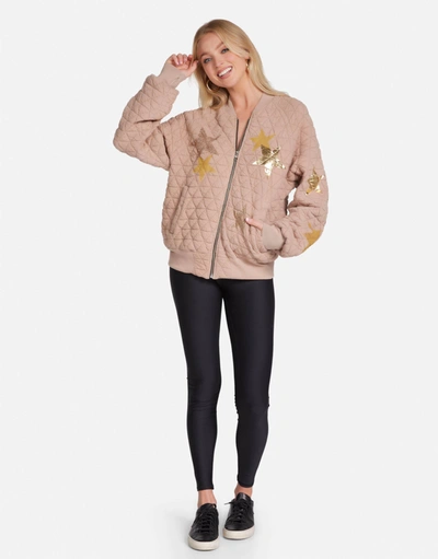 Lauren Moshi Arlette Gold Crystal Multi Stars In Sand Dune
