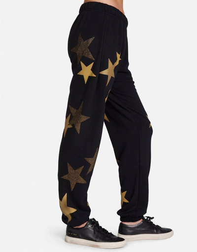 Lauren Moshi Chantria Gold Crystal Multi Stars In Black
