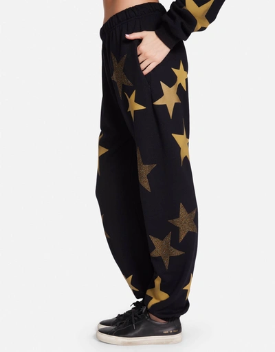 Lauren Moshi Chantria Gold Crystal Multi Stars In Black