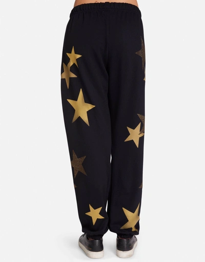 Lauren Moshi Chantria Gold Crystal Multi Stars In Black