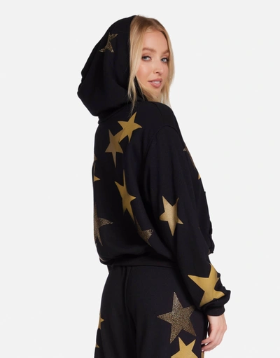 Lauren Moshi Lachelle Gold Crystal Multi Stars In Black