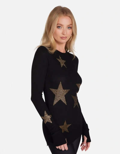 Lauren Moshi Mckinley Gold Crystal Multi Stars In Black