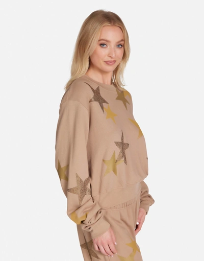 Lauren Moshi Spalding Gold Crystal Multi Stars In Sand Dune