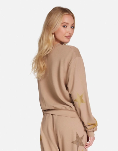 Lauren Moshi Spalding Gold Crystal Multi Stars In Sand Dune