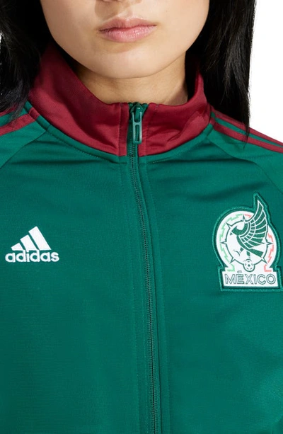 Shop Adidas Originals Mexico Dna Soccer Track Jacket In Collegiate Green