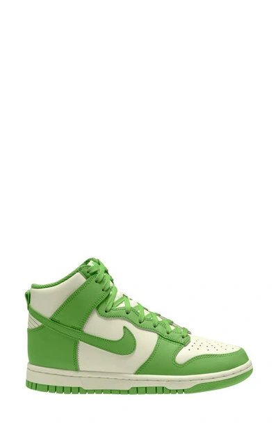 Shop Nike Dunk High Basketball Sneaker In Chlorophyll/ Chlorophyll-sail