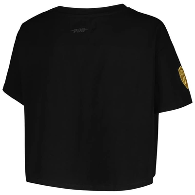 Shop Pro Standard Black Cleveland Cavaliers Holiday Glam Boxy T-shirt