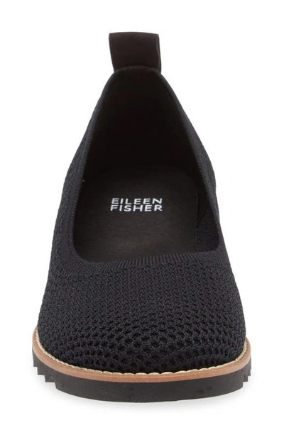 Shop Eileen Fisher Etta Knit Slip-on Shoe In Black
