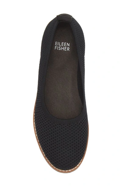 Shop Eileen Fisher Etta Knit Slip-on Shoe In Black