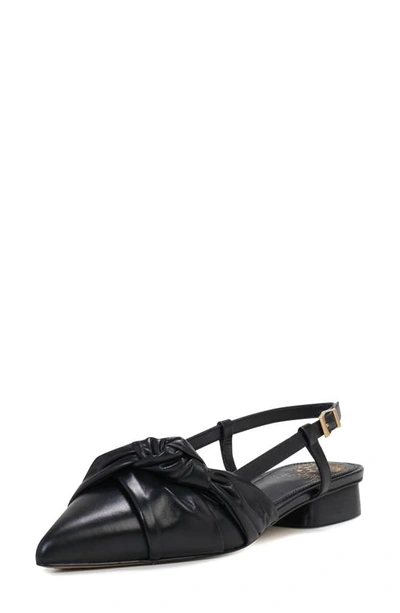 Shop Vince Camuto Jyle Slingback Pointed Toe Flat In Black