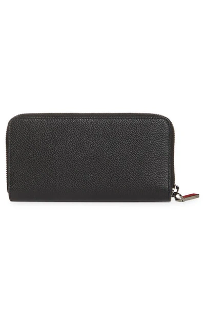 Shop Christian Louboutin Panettone Logo Grained Leather Wallet In Black/ Multi