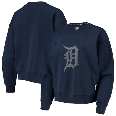 Shop Dkny Sport Navy Detroit Tigers Carrie Pullover Sweatshirt