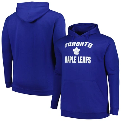 Shop Profile Blue Toronto Maple Leafs Big & Tall Arch Over Logo Pullover Hoodie